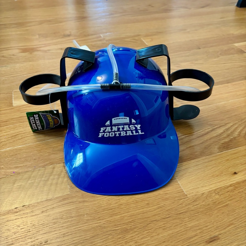 Blue Football Drinking Helmet